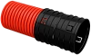 Труба гофр. двустенная ПНД d=200мм красная (25м) IEK