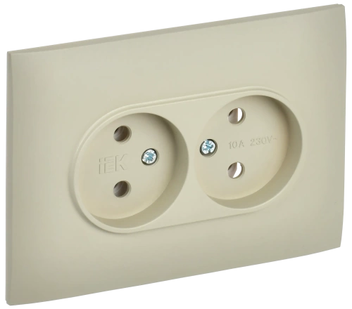SKANDY Роз. 2-я без з/к/ш 10А в сб. SK-R10B беж. IEK