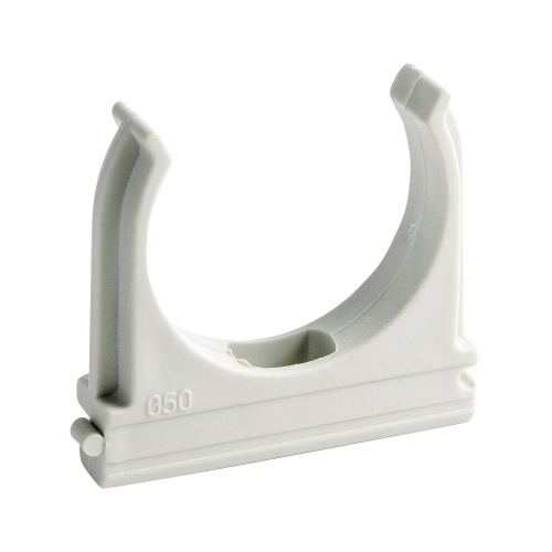 CF50G Держатель (клипса) для труб D50мм (1уп = 10шт) Экопласт