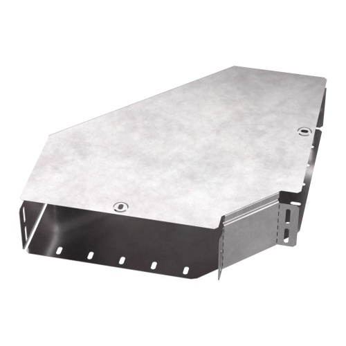 Угол горизонтальный 90 градусов с крышкой Стандарт 300х100 Промрукав Угол горизонтальный 90 градусов с крышкой Стандарт 300х100 Промрукав