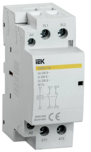 Контактор модульный КМ40-11М AC IEK