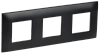 SKANDY Рамка 3-мест. SK-F03Bl черн. IEK