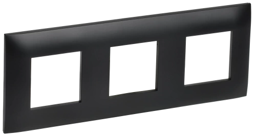 SKANDY Рамка 3-мест. SK-F03Bl черн. IEK