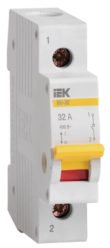 Выключатель нагрузки (мини-рубильник) ВН-32 1Р 32А  (упак. 12 шт./240) ИЭК