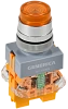 Кнопка D7-11DNZS d=22мм 1з+1р с подсв. и фикс. жел. GENERICA