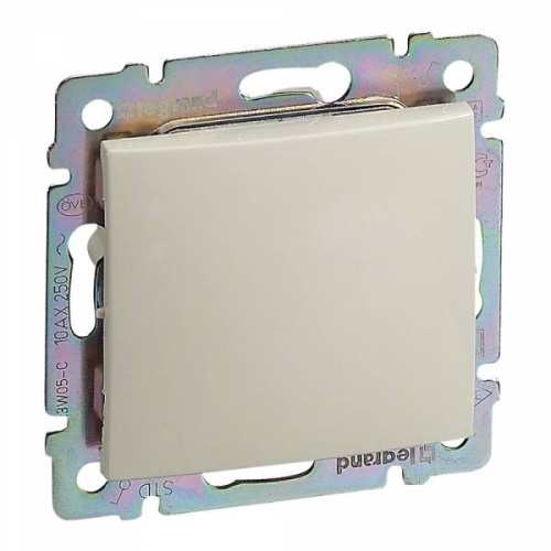 VALENA Выключ. 1-кл. прох. сх 6 10А IP44 б/к сл. к.