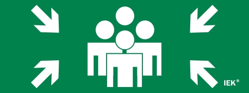 Этикетка самокл. 240х90мм "Место сбора" IEK