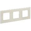 SKANDY Рамка 3-мест. SK-F23B стекло беж. IEK