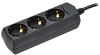Удлинитель У03 3 места с/з 3м 3х1мм2 10А 250В чер. GENERICA