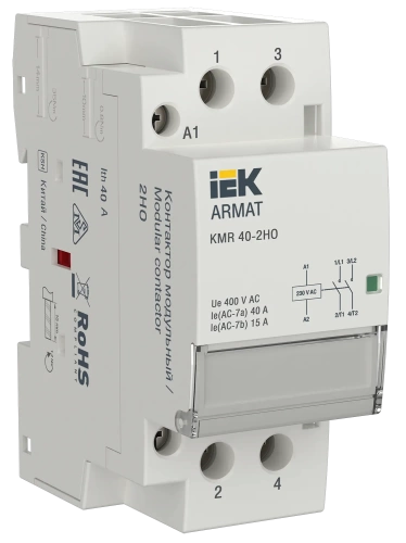 ARMAT Контактор модульный KMR 40А 230В AC 2НО IEK