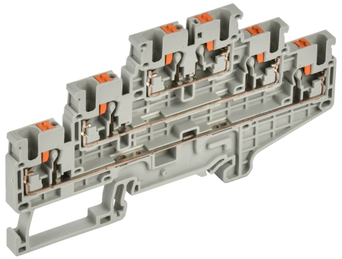 Колодка клеммная CP-ML 3 ур. 2,5мм2 серая IEK