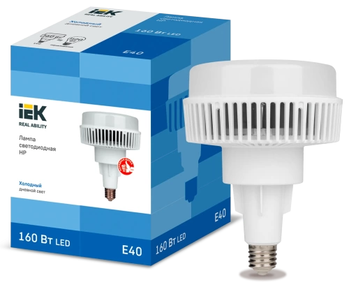 Лампа LED HP 160Вт 120град 230В 6500К E40 IEK Лампа LED HP 160Вт 120град 230В 6500К E40 IEK