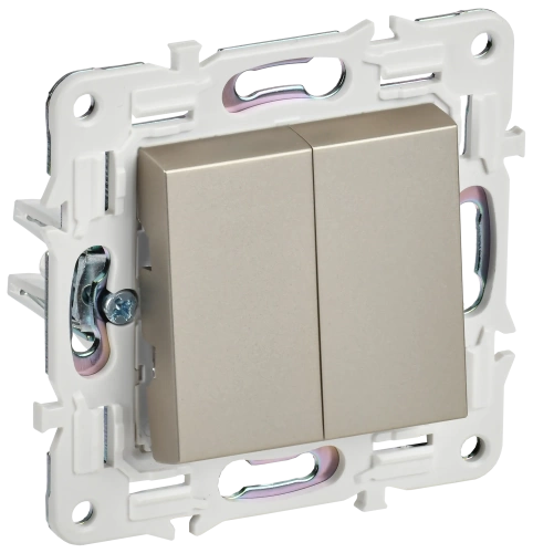 SKANDY Выключ. 2-кл. перекр. 10А SK-V06Sh шамп. IEK SKANDY Выключ. 2-кл. перекр. 10А SK-V06Sh шамп. IEK