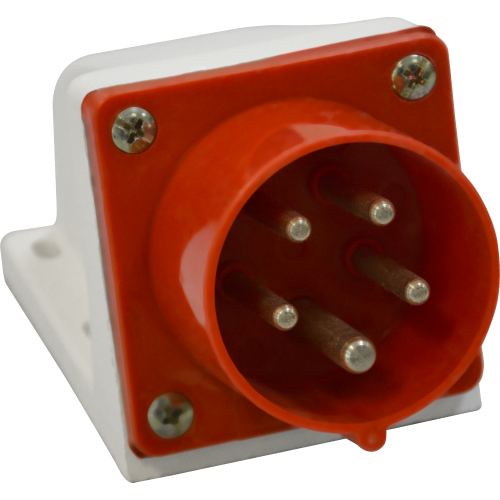 Вилка для монтажа на поверхность 515-16А-6h-380AC-3P+PE+N-IP44 Вилка для монтажа на поверхность 515-16А-6h-380AC-3P+PE+N-IP44