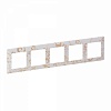 Valena LIFE.Рамка "Ампир белый".5-постовая универсальная