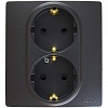 Розетка 2X2К+З АНТР ETIKA