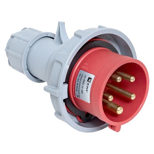 Вилка переносная 0252 3Р+РЕ+N 32А 380В IP67 EKF PROxima Вилка переносная 0252 3Р+РЕ+N 32А 380В IP67 EKF PROxima