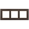14-5103-31 Эл/ус ЭРА Рамка на 3 поста, стекло, Эра Elegance, мокко+сл.к