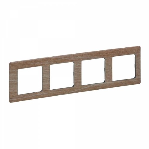 Valena LIFE.Рамка "Светлое дерево".4-постовая универсальная