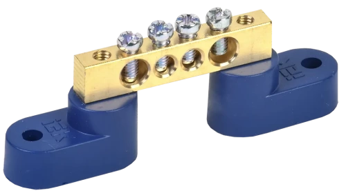 Шина N "ноль" на двух угловых изол ШНИ-6х9-4-У2-С ИЭК (кр. 10шт.) ИЭК