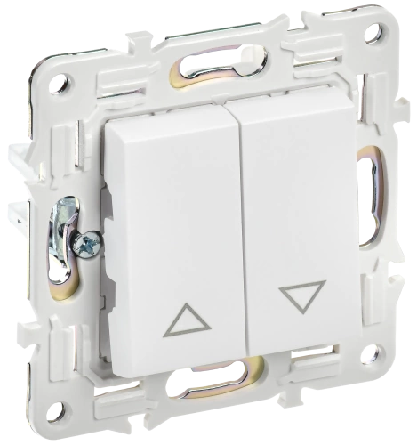 SKANDY Выключ. жалюзи 10А SK-V12W арк. бел. IEK