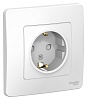 BLANCA С/У РОЗЕТКА с заземлением со шторками, 16А, 250В, БЕЛЫЙ