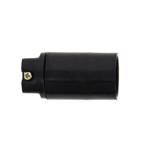 Патрон карболитовый подвесной Е14 черн. без наклейки EKF PROxima Патрон карболитовый подвесной Е14 черн. без наклейки EKF PROxima