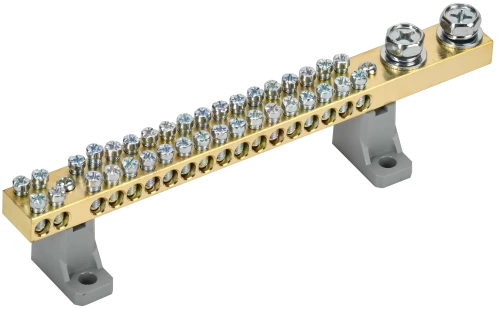 Шина N "ноль" на двух угл. изол. 200А ШНИ-10х18-36-L2-С IEK