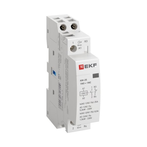 Контактор модульный КМ 25А NО+NC (1 мод.) EKF PROxima Контактор модульный КМ 25А NО+NC (1 мод.) EKF PROxima