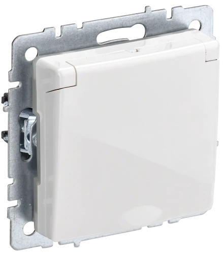 BRITE Роз. с з/к/ш с кр. 16А IP44 РСбш10-3-44-БрБ бел. IEK