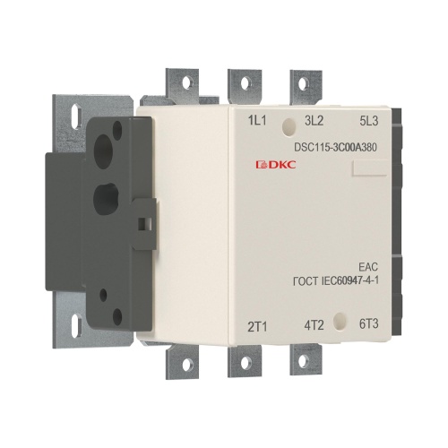 Магнитный контактор DSC115-3C00A380 115А 55кВт (AC3) кат 380В AC Магнитный контактор DSC115-3C00A380 115А 55кВт (AC3) кат 380В AC