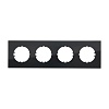 Рамка 4-постовая квадрат (черный) Vintage-Quadro
