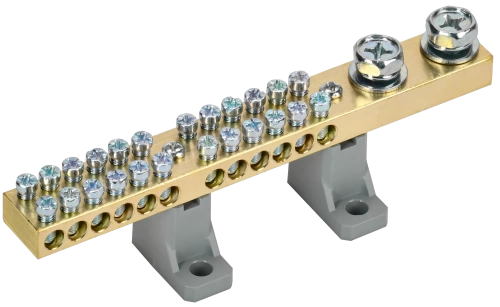 Шина N "ноль" на двух угл. изол. 200А ШНИ-10х18-24-L2-С IEK