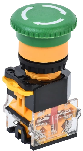 Кнопка D8-11ZS "Грибок" d=22мм 1з+1р пов. с фик. зеленая IEK