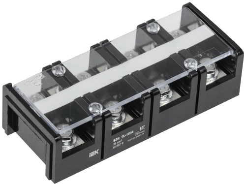 Блок зажимов БЗН ТС-1004 35 мм2 100A 4 пары IEK