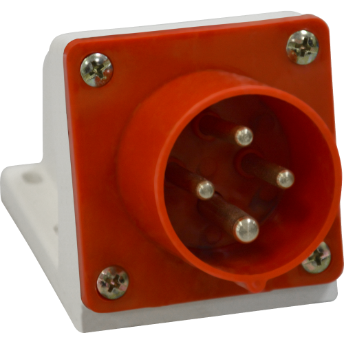 Вилка для монтажа на поверхность 514-16А-6h-380AC-3P+PE-IP44 Вилка для монтажа на поверхность 514-16А-6h-380AC-3P+PE-IP44