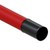 NR90 Двустенная труба ПНД жёсткая, тип 750, SN19, D90мм (1шт=5,7м) цвет красный Экопласт