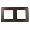 12-5102-13  Рамка для розеток и выключателей ЭРА Серия 12 12-5102-13 на 2 поста, Сатин, бронза