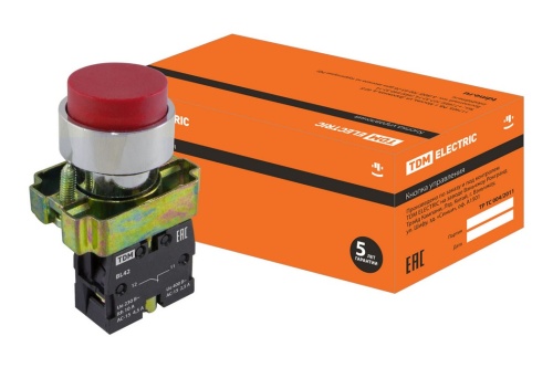 Кнопка BL42 без подсветки красный 1рTDM Кнопка BL42 без подсветки красный 1рTDM