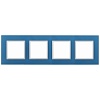 14-5104-28 Эл/ус ЭРА Рамка на 4 поста, стекло, Эра Elegance, голубой+бел