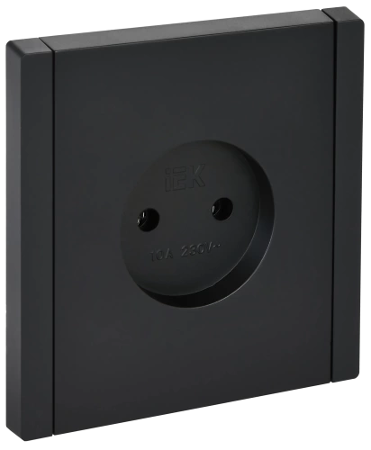 FORTE&PIANO Роз. без з/к без з/ш в/к 10А FP118 чер. IEK FORTE&PIANO Роз. без з/к без з/ш в/к 10А FP118 чер. IEK