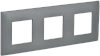 SKANDY Рамка 3-мест. SK-F03Gr сер. IEK