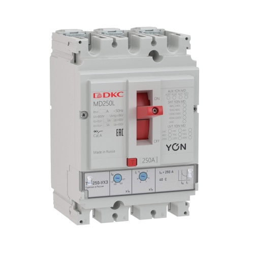 Авт. выкл. YON MD250L-TM016 Icu 25kA 16А Ir 11.2…16