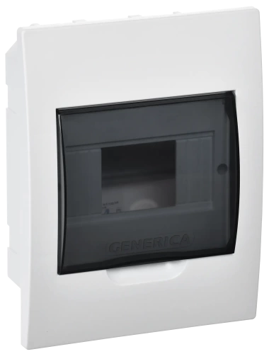 Бокс ЩРВ-П-6 модулей встр. пластик IP41 GENERICA