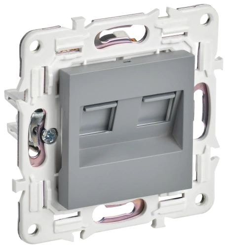 SKANDY Роз. комп. 2-ая RJ45 кат.6 SK-K04Gr сер. IEK