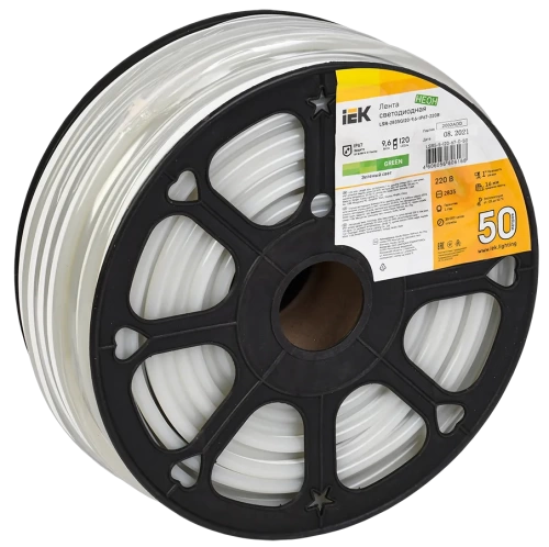 Лента LED "неон" 50м LSR-2835G120-9,6-IP67-220В IEK