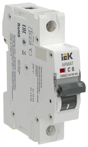 ARMAT Авт. выкл. без тепл. расц. M10N-MA 1P C 6А IEK