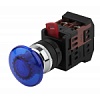 ЭРА Кнопка AEА-22 "Грибок" синий d22мм 1з+1р (10/400/3200)