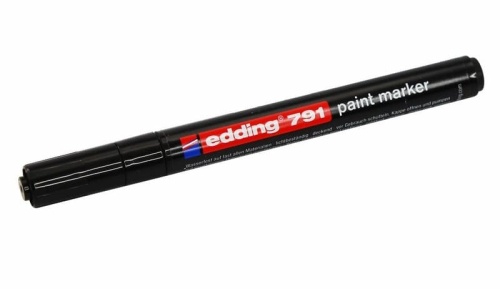 Маркер Edding-791 эмаль 1-2 мм (для печатных плат) чёрный