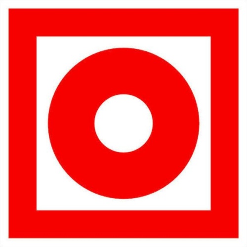 Знак пластик F10 "Кнопка включения установок (систем) пожарной автоматики" (200x200) EKF PROxima